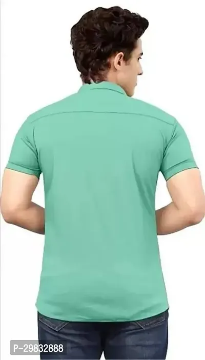 Reliable Green Polycotton Printed Casual Shirt For Men-thumb2