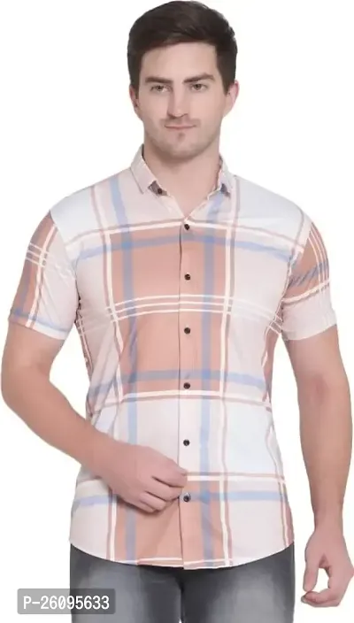 Classic Cotton Blend Printed Short Sleeves For Men