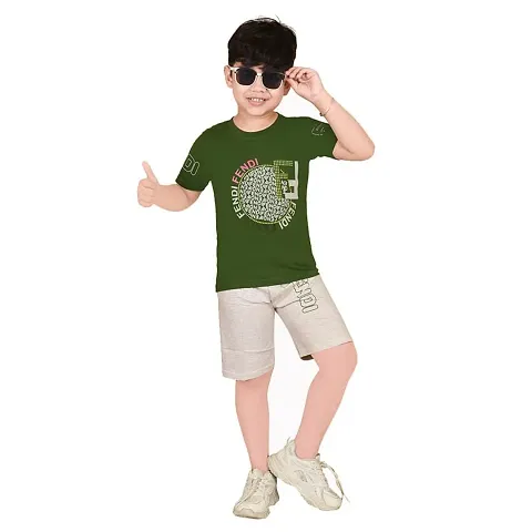 Stylish T-Shirts With Shorts For Boys