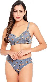 Cotton Print Bra Pantie (LILY)-thumb4