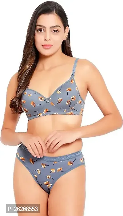 Cotton Print Bra Pantie (LILY)-thumb5