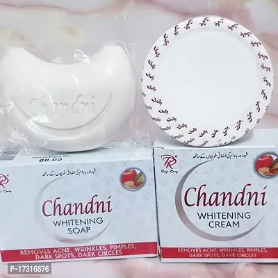 CHANDNI CREAM WITH CHANDNI SOAP COMBO. CAHNDNI WHITENING CREAN AND CHANDN WHITENING SOAP.