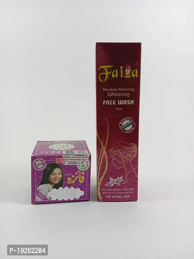 Faiza cream and faiza face wash moisture balancing whitening face wash combo ( 1 cream and 1 face wash )-thumb2