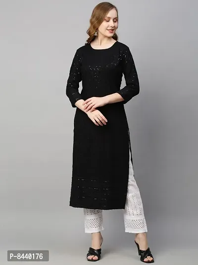 Trendy Rayon Stitched Kurta For Women-thumb0