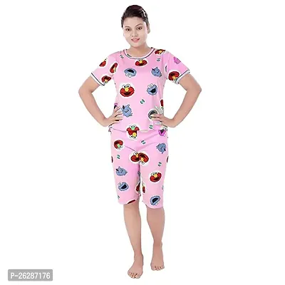 Stylish Regular Printed Cotton Nightdress For Women