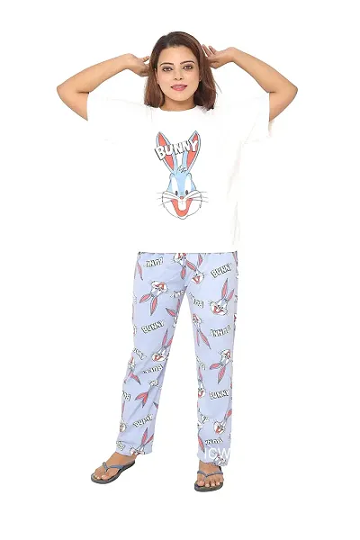 Stylish Regular Top And Pyjama Set For Women