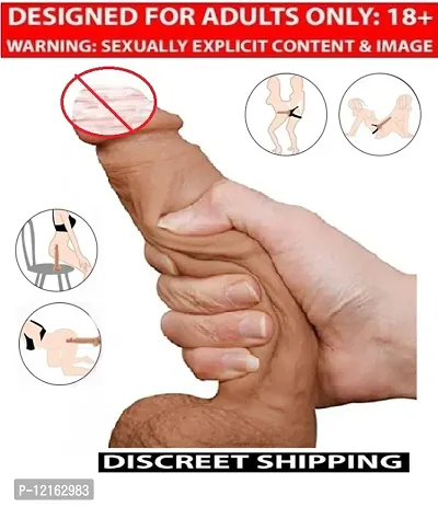 7 INCH SUCTION BASE NON VIBRATING SKIN DILDO FOR WOMEN