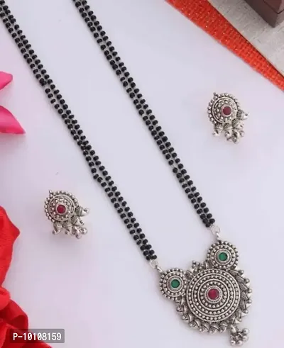 Beautiful Alloy Mangalsutra with Earrings for Women-thumb0