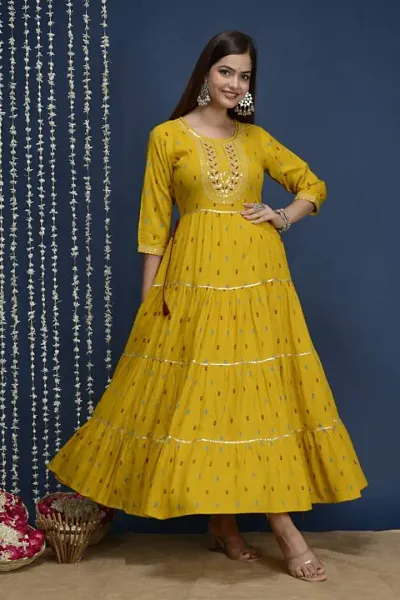 Indo western Bollywood Rayon Gown