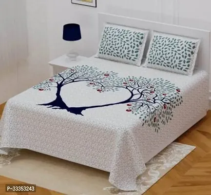 Double Bedsheet With Two Pillow Cover