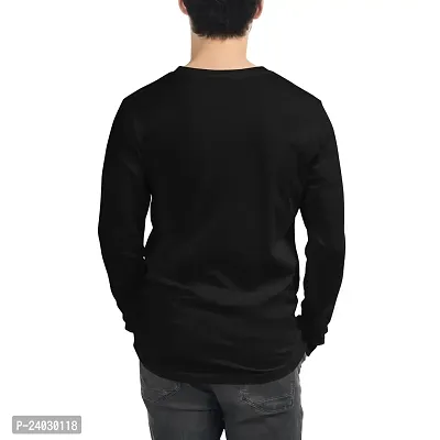 Khalid Bin Waleed Round Neck Full Sleeve Islamic T-Shirt Black-thumb3