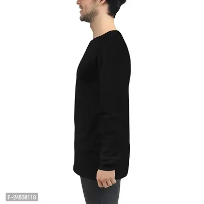 Khalid Bin Waleed Round Neck Full Sleeve Islamic T-Shirt Black-thumb4