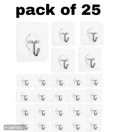 Heavy Duty Self Adhesive Wall Hook Pack Of 25