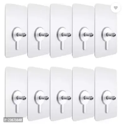 Heavy Duty Self Adhesive Wall Hook Pack Of 10