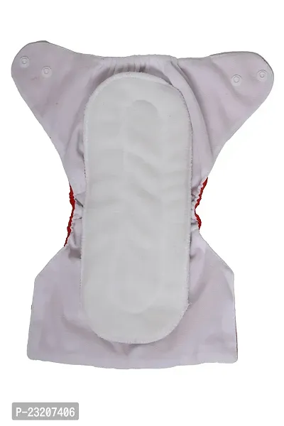 IMPROVUS Cloth Diapers for Babies Free Size Washable  Reusable, Adjustable Cloth Diaper With 2 Insert Pad (3Months- 3Years) - Set of 1 (Red)-thumb4