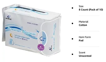 AIRIZ ORIGINAL Active Oxygen and Negative Ion Sanitary Napkin for Night - Relax BY AARNA SOLUTIONS (24 PIECES)-thumb2