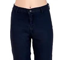 Trendy Skinny Mid Rise Denim Jeans For Women-thumb3