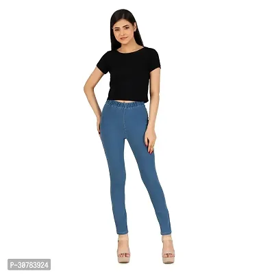 Trendy Skinny Mid Rise Denim Jeans For Women