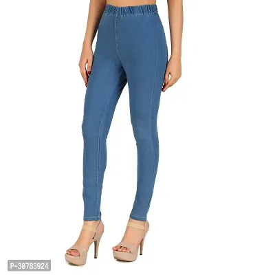 Trendy Skinny Mid Rise Denim Jeans For Women-thumb4