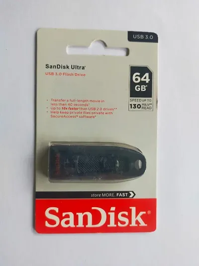 SANDISK 64GB ULTRA 3.0 FLASH DRIVE