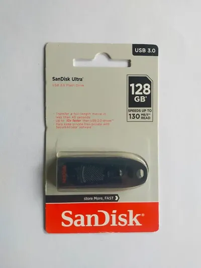 SANDISK 128GB ULTRA 3.0 FLASH DRIVE