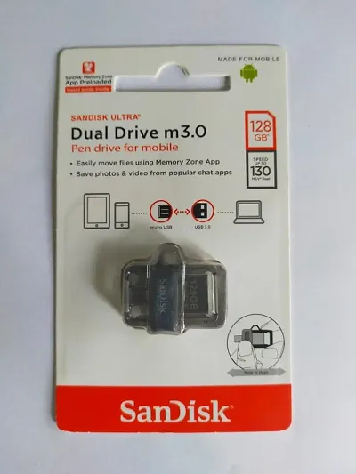 SANDISK 128GB  ULTRA DUAL DRIVE M3.0 OTG