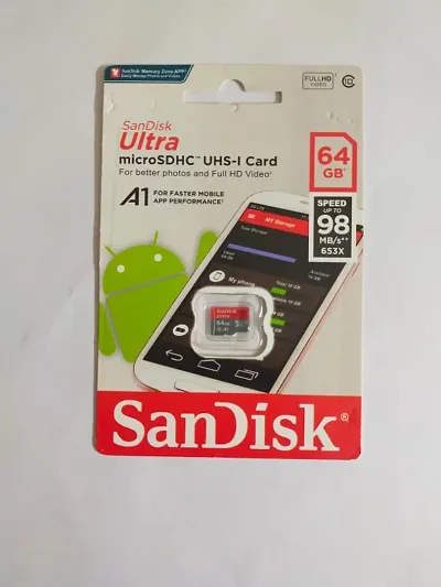 SANDISK 64GB ULTRA MICROSDHC USH-I CARD