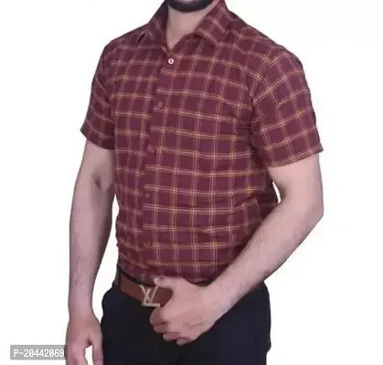 Men Stylish Cotton Short Sleeves Casual Shirt