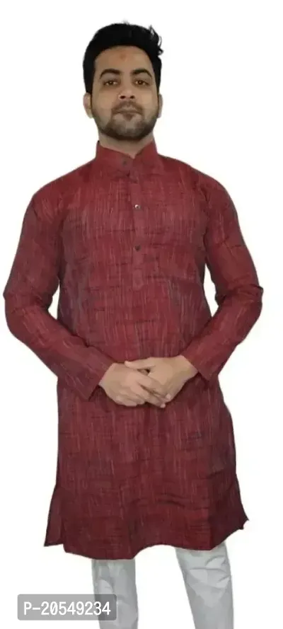 Men Stylish Cotton Blend Straight Kurta