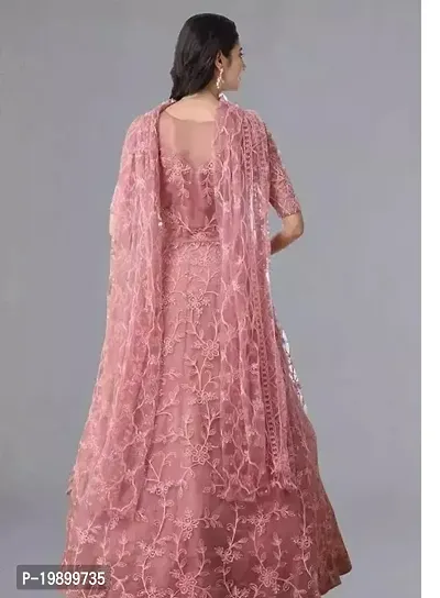 Fancy Net Gown For Women-thumb2