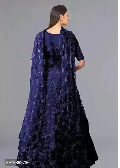 Fancy Net Gown For Women-thumb2