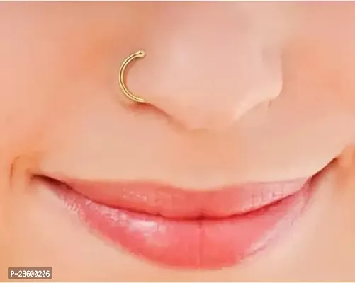 Gold-plated Plated Alloy, Brass, Metal Nose Ring