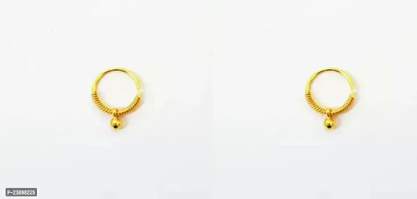 Stunning Gold Plated Hoop Earrings Alloy Hoop Earring Alloy, Brass Drops  Danglers, Hoop Earring PACK OF 1 PAIR