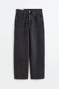 Men's Mid Black  Straight Fit Jeans-thumb2