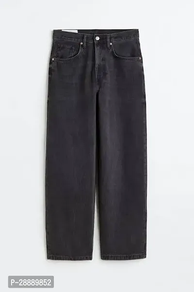 Men's Mid Black  Straight Fit Jeans-thumb3