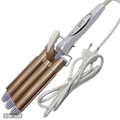 rofessional High Quality Curling Iron Ceramic Triple Barrel Hair Styler Wave Hair Waver Styling Tools Hair Curler Electric Hair Curlers-thumb0