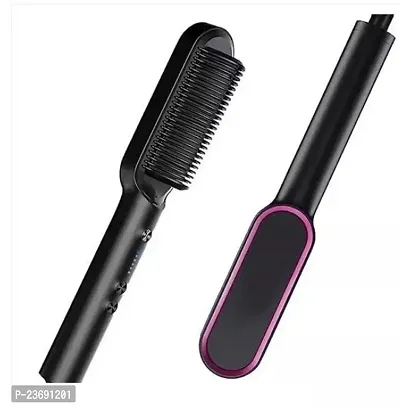 Hair Straightener Comb Anti-Scald Hair Straightener Brush Straightening Comb for Women  men with 5 Temperature control-thumb0