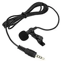 BLACK Mini Collar Microphone With Clip for Chatting, Voice  Video Call for Laptop, PC CLIP MIC (black)-thumb1