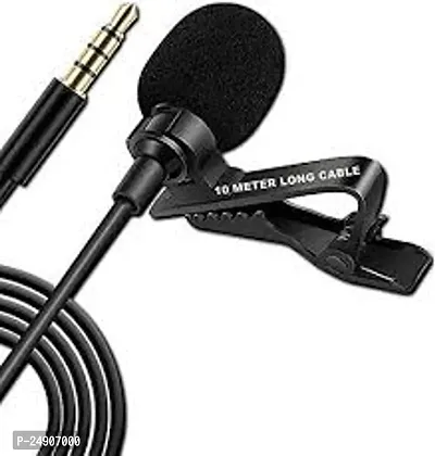 BLACK Mini Collar Microphone With Clip for Chatting, Voice  Video Call for Laptop, PC CLIP MIC (black)-thumb4