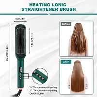 Hair Straightener Brush, Hair Straightening Brush Double Ionic(multicolor)-thumb1