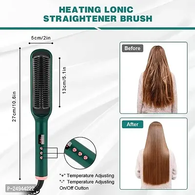 Hair Straightener Brush, Hair Straightening Brush Double Ionic(multicolor)-thumb2