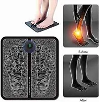 Ems Foot Massager Pain Relief,Electric Ems Massage Machine Mat(black)-thumb1