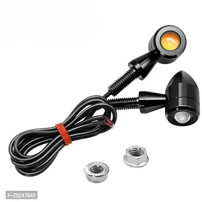 Turn Signal Lights Motorcycle Indicator Light Set Of 2 Orange