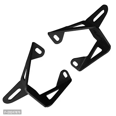 Shocker Fog Clamp Light Brackets For Interceptor  Himalayan All Models Set of 2 Black.-thumb0