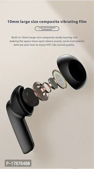 Earbud S6 Earbuds/TWs/buds 5.2 Earbuds with 300H Playtime, Headphones-thumb4