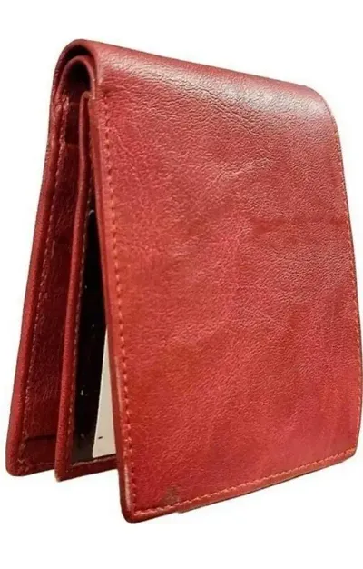 Stylish Solid Pure Leather Wallet For Men