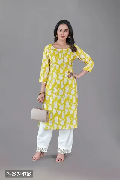 Stylish Cotton Blend Kurta for Women-thumb0