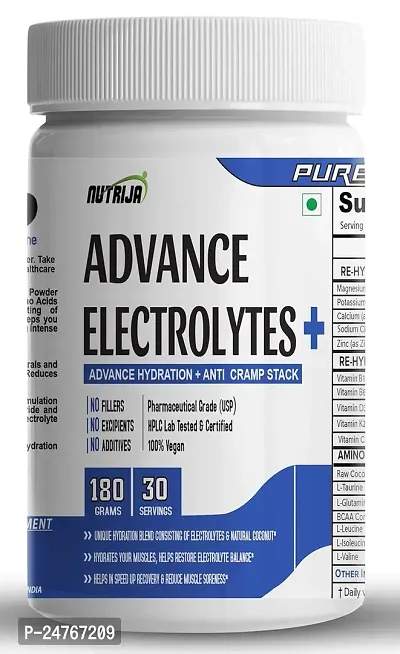 Nutrija Advance Electrolytes Advance Hydration Anti Cramp Stack Provides Energy Enhance Performance Endurance Mango