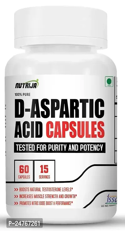 Nutrija D Aspartic Acid Daa Supplement 60 Capsules