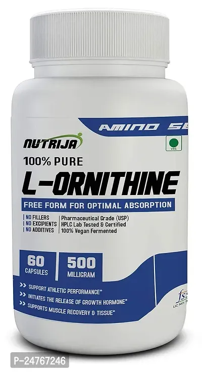 Nutrija L Ornithine 500Mg 60 Capsules